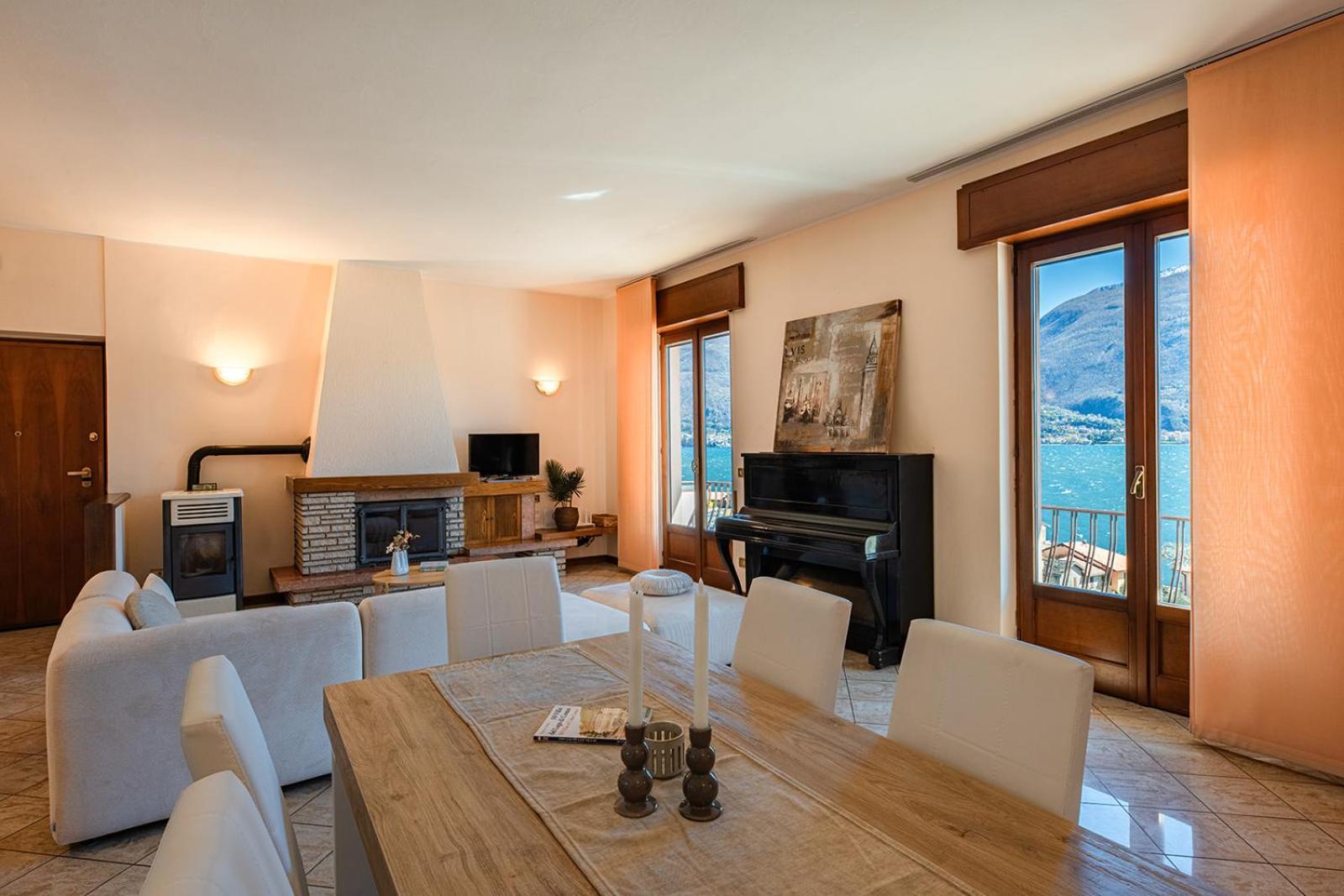 Appartamento Bellavista - Lake Como View - Near The Beach Cremia Exterior foto